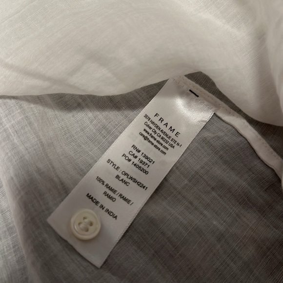 Frame linen ruffle top - Picture 5 of 5